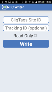 CliqTags NFC Writer